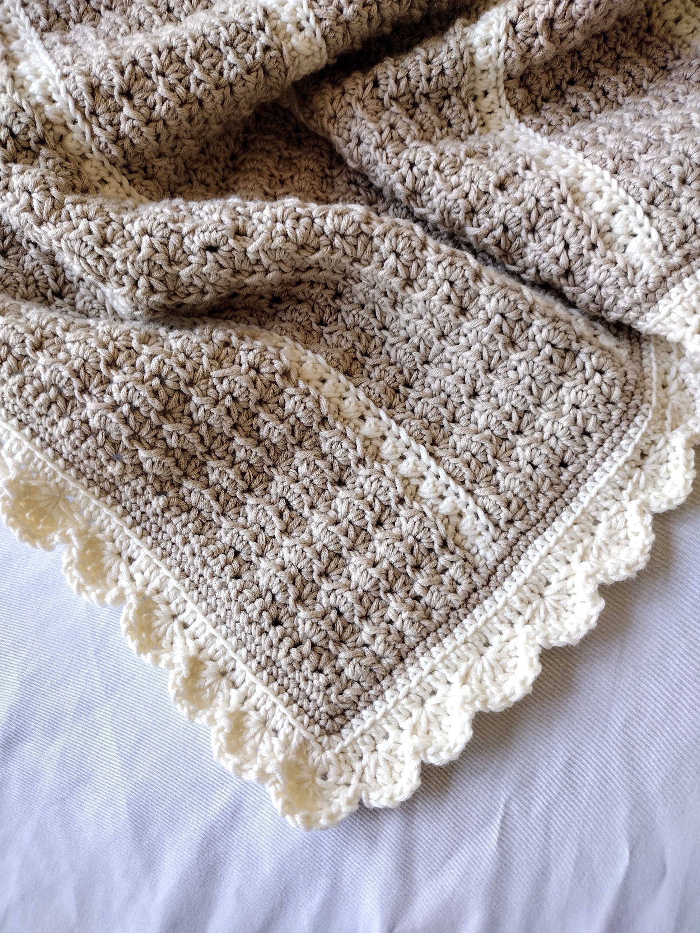 Patrón de crochet para manta de bebé Aria: Afgano para principiantes (patrón PDF)