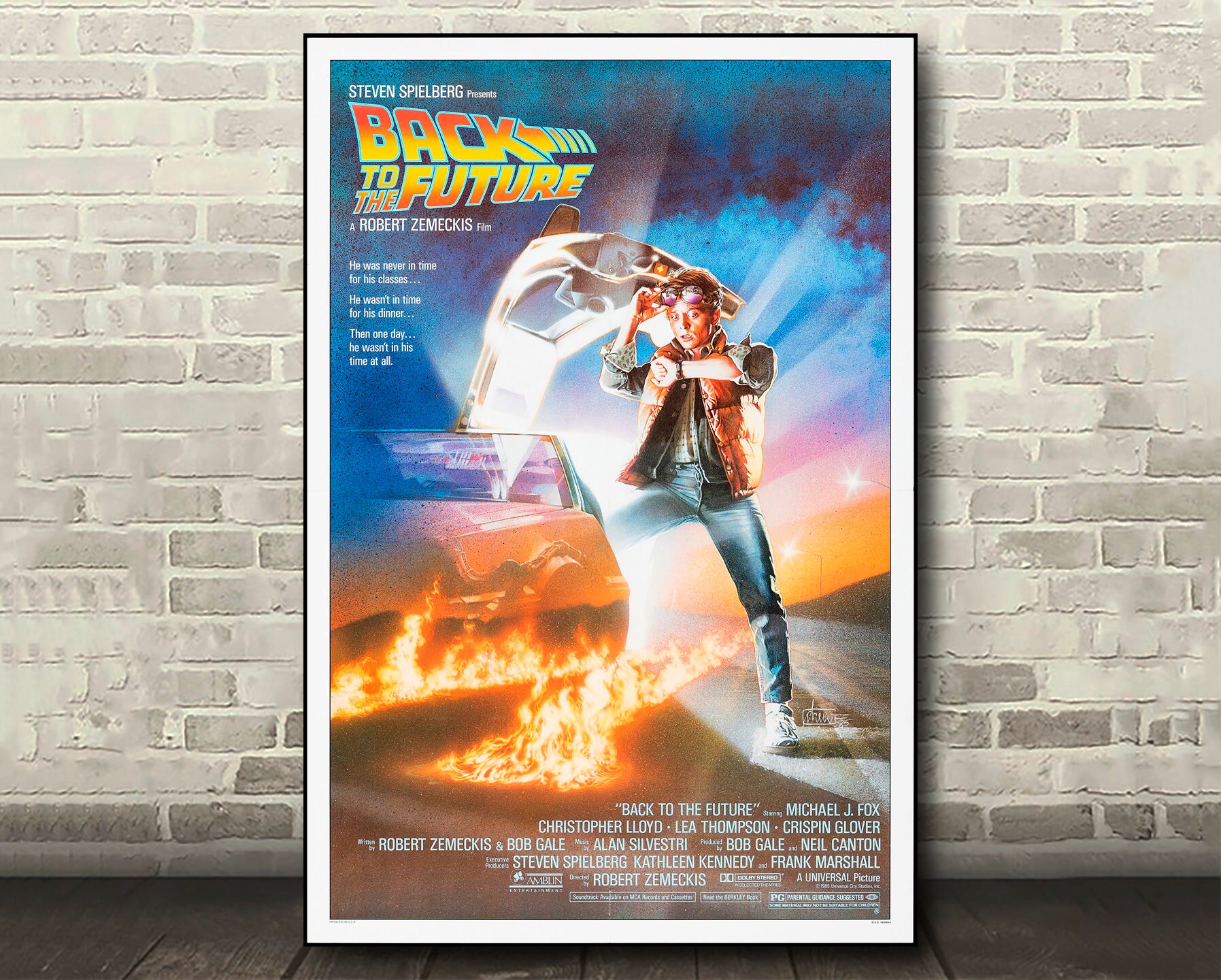 Back to the Future 1985 Vintage Poster Reprint Science - Etsy