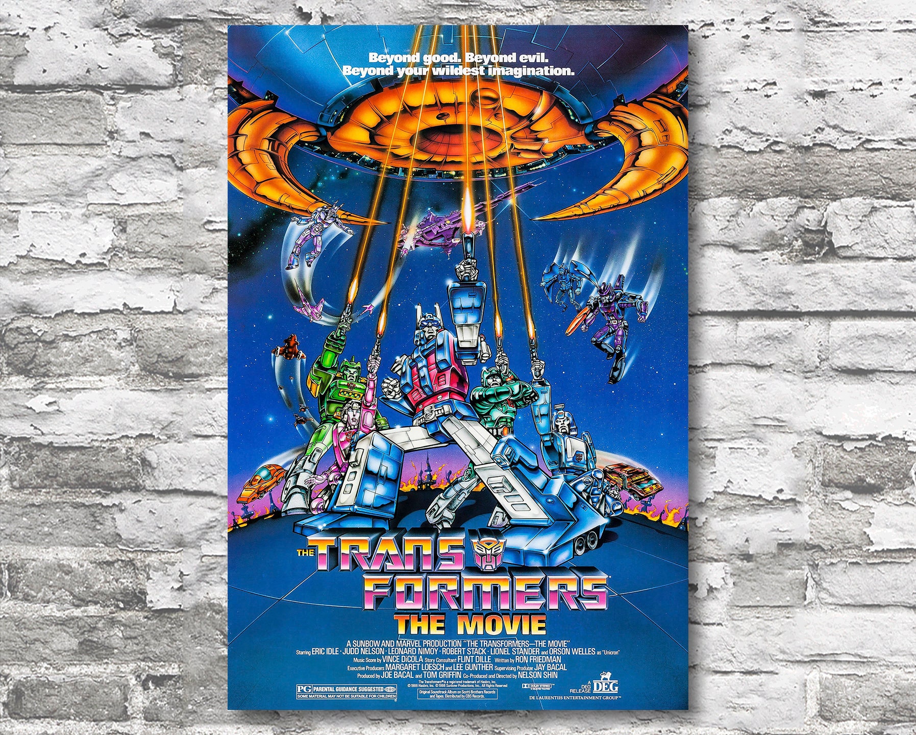 Transformers The Movie (1986) 11x17 Movie Poster ubicaciondepersonas