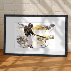 Andrew McCutchen Pirates Poster: Man Cave Sports Art (Digital Download, 11x17in JPG & PDF