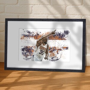 Kevin Durant, Phoenix Suns, Poster Wall Art Printable, Man Cave Gift, Digital Download, Wall Decor, Sports Art