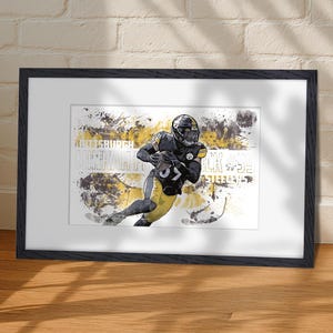Minkah Fitzpatrick Steelers Poster: Sports Art Man Cave Decor (Digital Download 11x17" JPG & PDF)