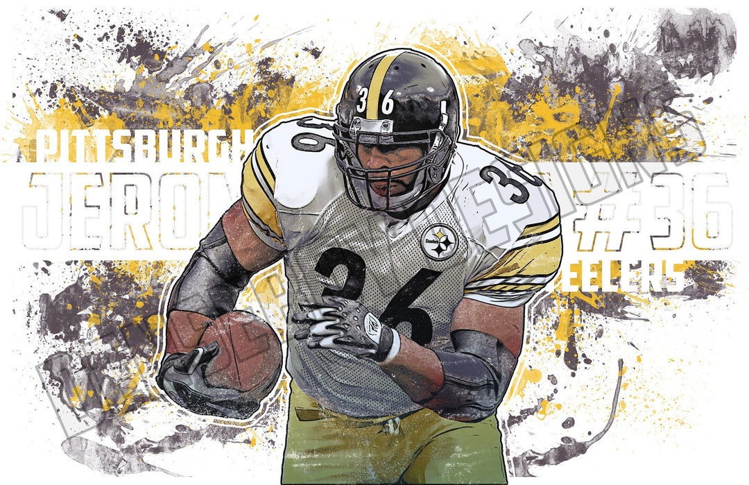 Jerome Bettis Pittsburgh Steelers Poster Wall Art Printable - Etsy