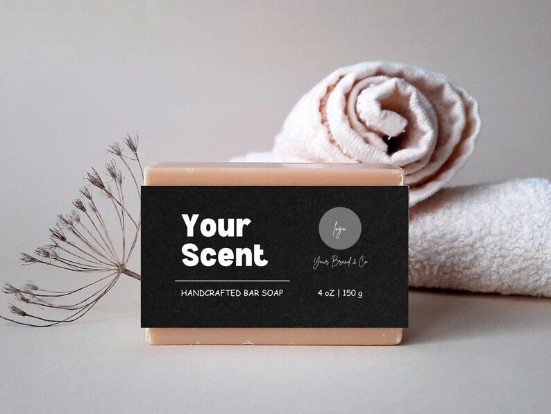 Printable Bar Soap Template Editable Bar Soap Label Bar Soap Label Soap ...