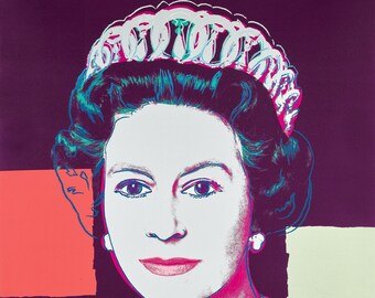 Queen Elizabeth Print Warhol Poster - Etsy