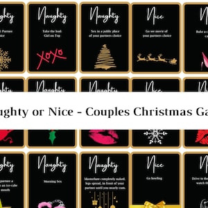Cartes sexuelles de Noël - Jeu de sexe coquin ou sympa pour adultes - Jeux de sexe pour adultes - Téléchargement immédiat