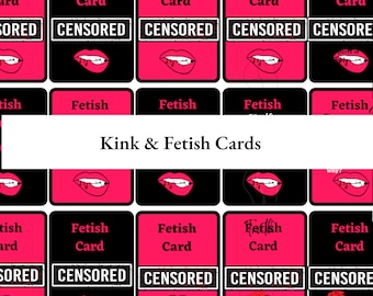Cartes Kink and Fetish - Cartes sexe pour adultes - Téléchargement immédiat
