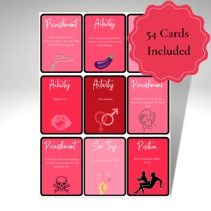 BDSM Sex Cards- Adult Sex Game - Instant Download - Printable Sex ...