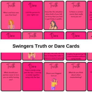 Swingers Truth or Dare / Swingers Ice breaker Games - Gioco preliminare per Swinger - Sesso a tre, sesso di gruppo e quelli nello stile di vita Swinger