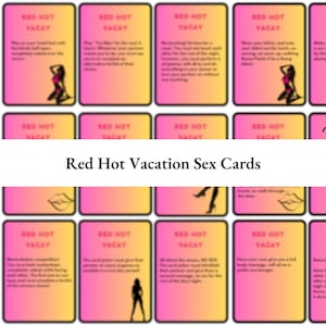 Cartes sexuelles vacances chaudes - Défis et défis pour des vacances chaudes - Jeu de vacances sexy pour couples - Cartes vacances sales