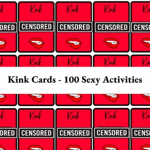 Kinky Cards - Couples Sex Game - Sex Printable - Naughty Valentines Day Gift