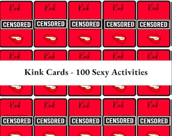 Kinky Cards - Couples Sex Game - Sex Printable - Naughty Valentines Day Gift