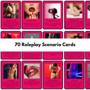 Fantasy Rollenspiel Karten - Kinky Rollenspiel Sex Karten - 70 Einzigartige Rollenspiele