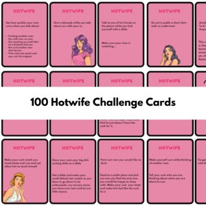 Cartas de Desafio e Desafio Hotwife - Jogo Hotwife definitivo para cornos, veados e aqueles no estilo de vida swinger - 100 tarefas Hotwife