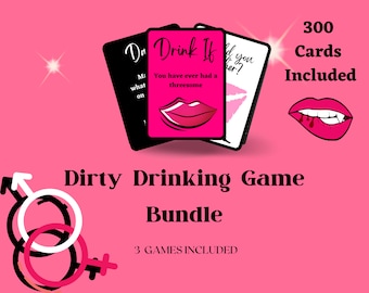 Kinky Drinking Games Bundle for Couples - Sexy Valentines Gift - Sex Printable - Instant Download