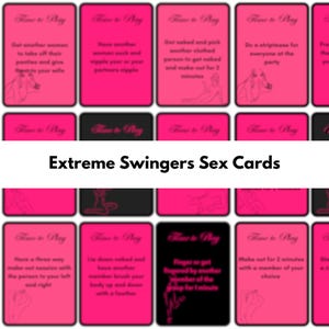 Time to Play Extreme Swinger Sex Card Game - Extreme Sex Game for those in the Swinger Lifestyle - Swinger Party Game