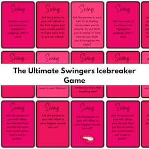 Swingers Game - Ultimate Swingers Ice Breaker Game Cards - Swingers Cards - Swinger Lifestyle Party Game - Instant Download