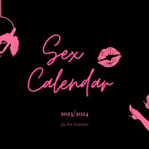 2023/2024 Kinky Sex Calendar - Printable Calendar for Adults - 365 Sex Activities!
