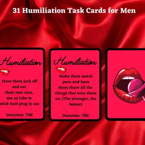 The Submissive Male Humiliation Sex Bundle - Includes Femdom Cards