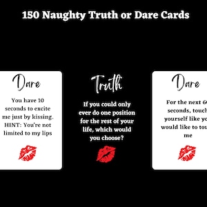 200+ Naughty Truth or Dare Game Cards, Dirty Printable Sex Game for