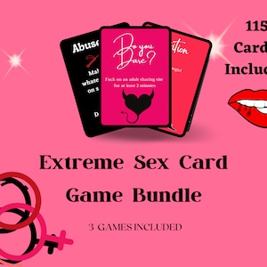 3 in 1 Extreme Sex Karten Bundle - BDSM Sexkarten - Instant Download - Kinky Paare Spiele