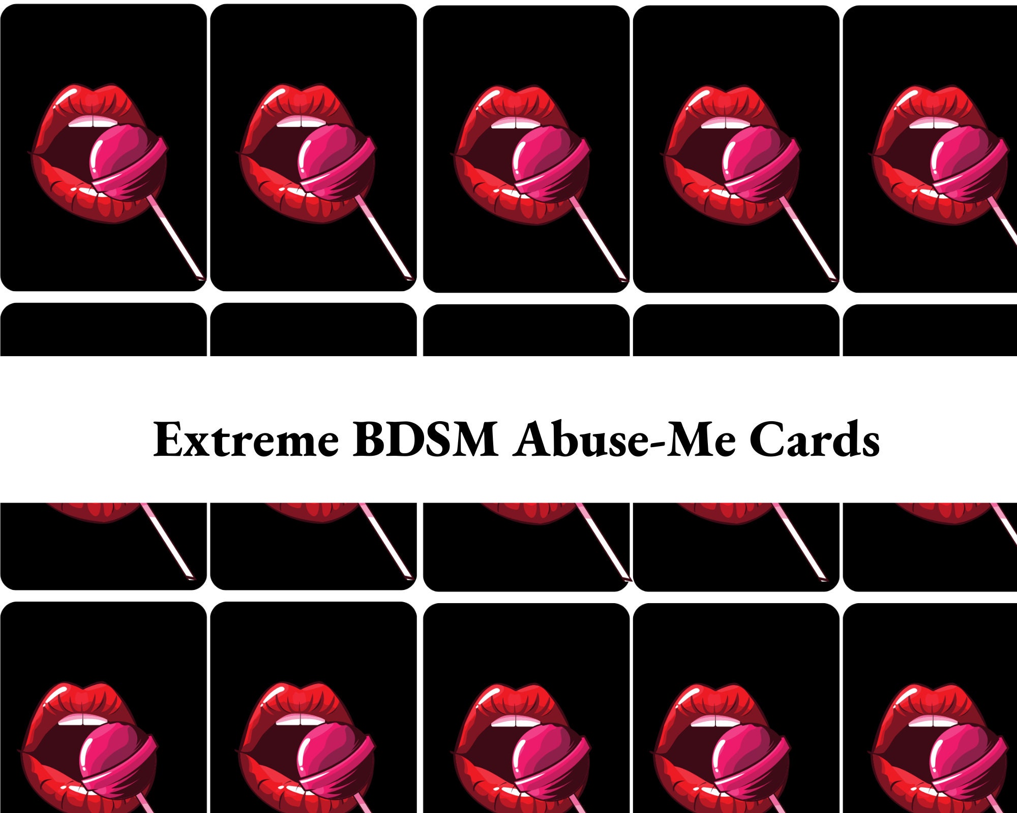 Extreme Bdms Humiliation And Punishment Sex Cards For Submissive