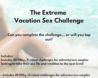 Extreme Vacation Sex Challenge – X-Rated Couples Game (Printable)