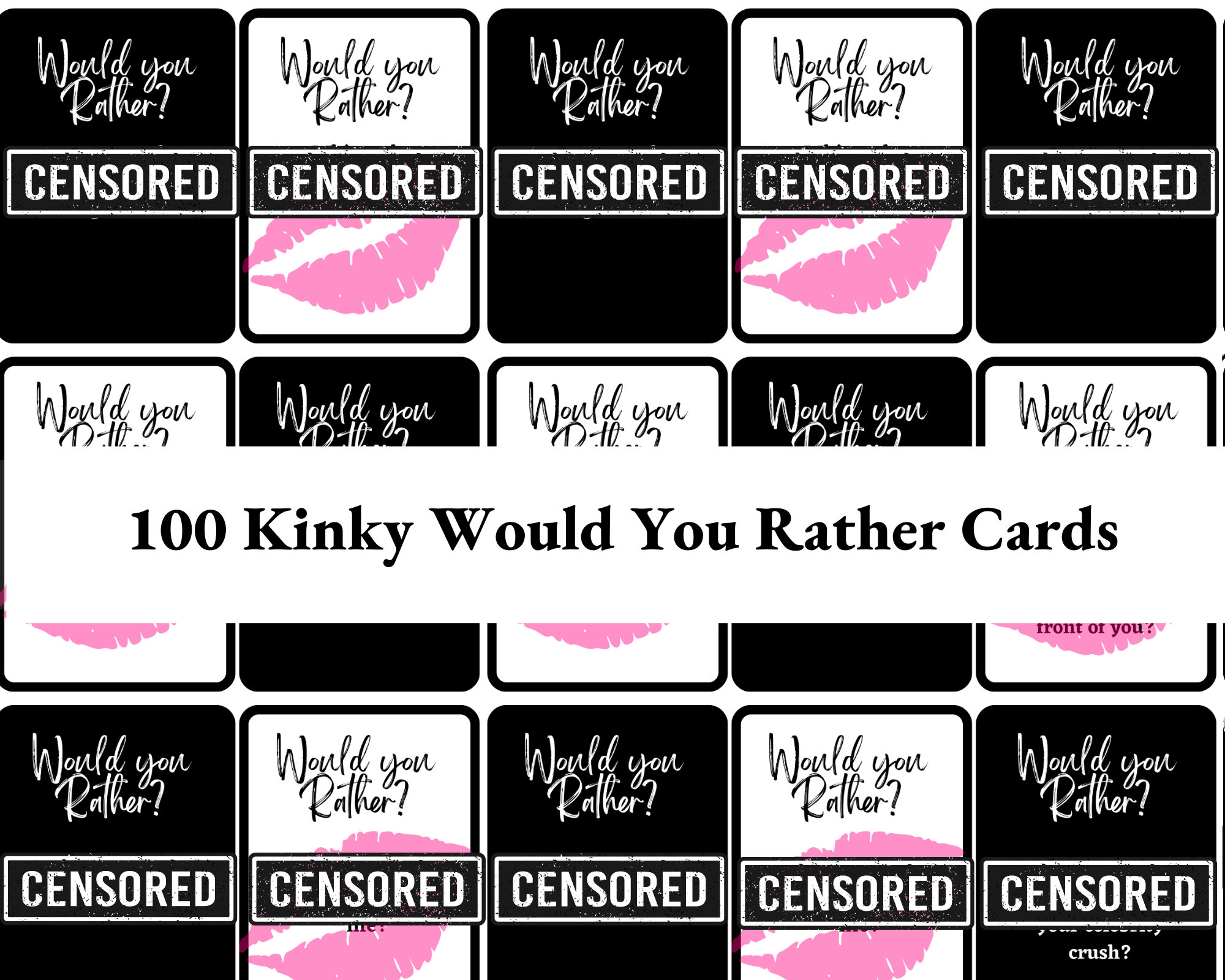 Kinky Would You Rather Couples Playing Cards - Sex Games for Adults