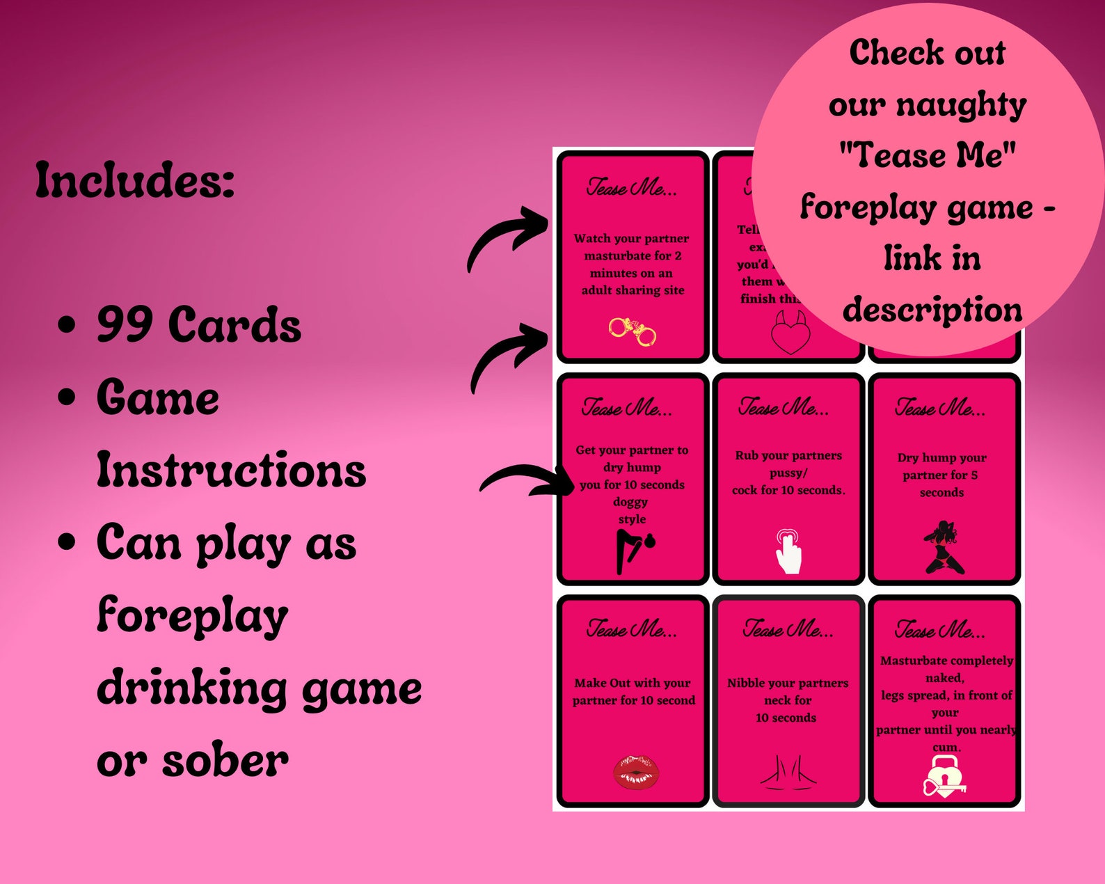 Kinky Would You Rather Couples Playing Cards - Sex Games for Adults