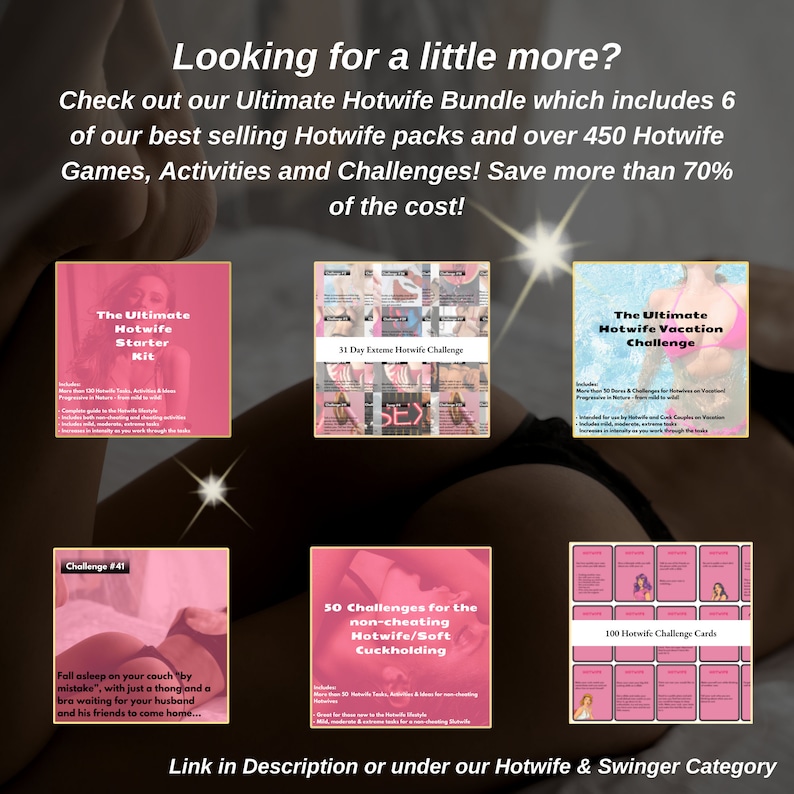 Hotwife Challenge & Dare Cards Ultimate Hotwife Game for Cuckold Bulls