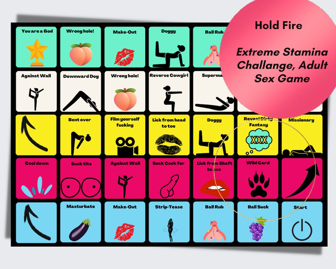 Sex Position Game Hold Fire The Ultimate Stamina Etsy