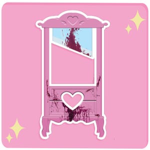 Pink Guillotine Sticker