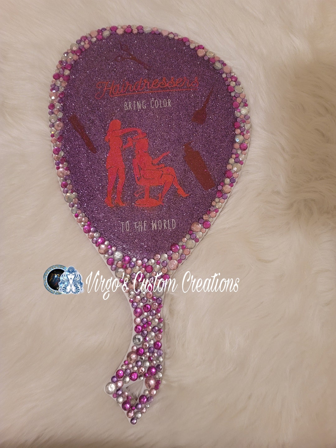 Custom Bling Mirrors, Salon Mirrors, Hairstylist Mirrors, Beauty