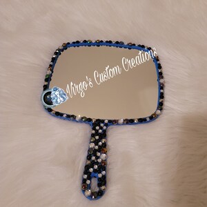 Custom Pearl/Bling Mirrors, Handmade Mirrors, Salon Bling Mirrors, Bling Mirrors, Beauty Salon Mirrors, Beauty Mirrors, Makeup Mirrors