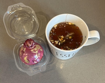 Handmade Floral Tea Bombs: Gourmet Tea Gift