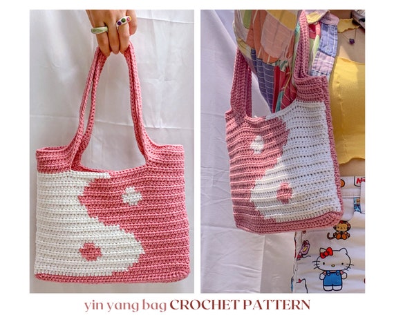 Yin Yang Bag // Crochet Pattern // Y2k Shoulder & Crossbody