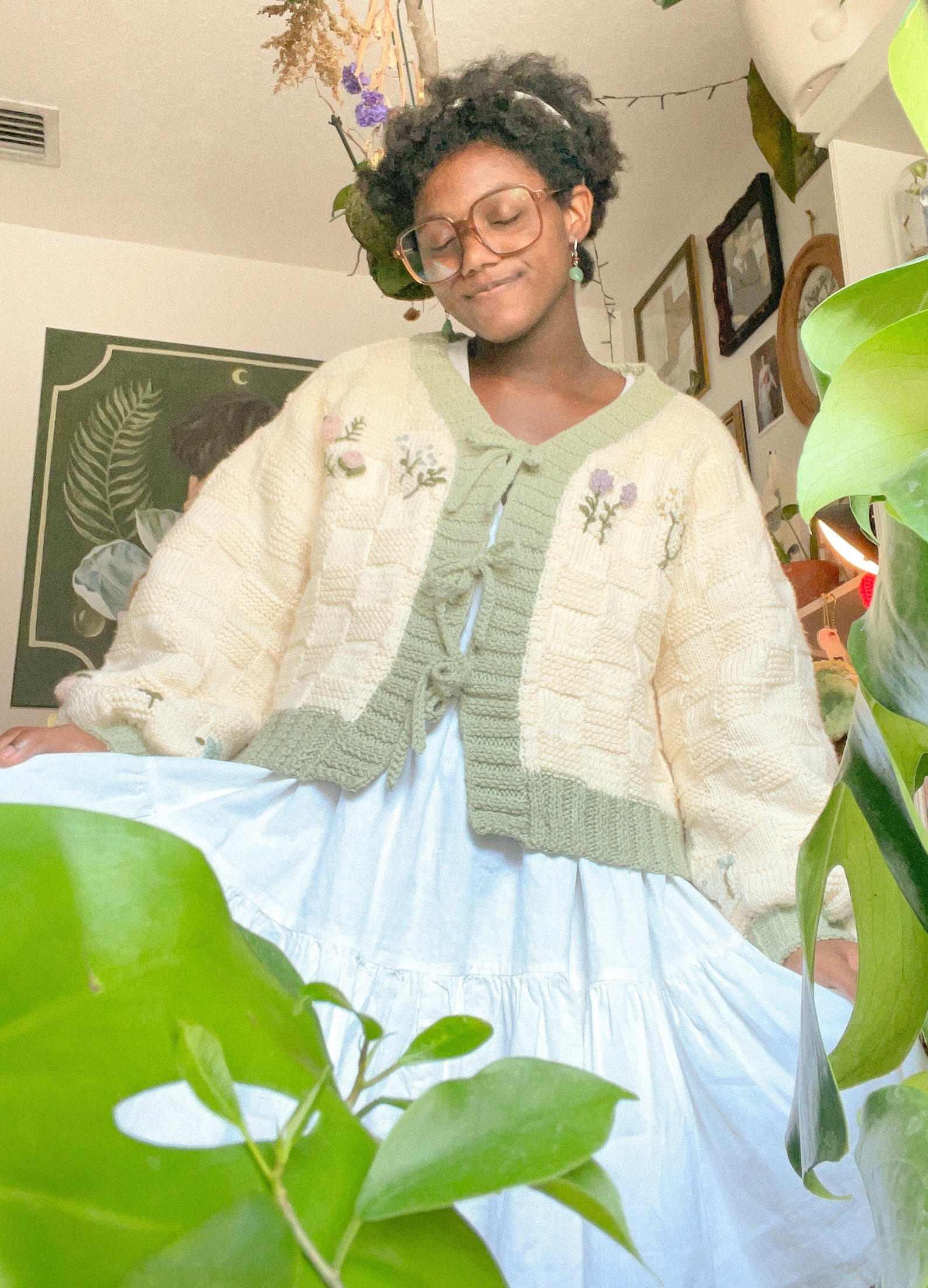 Flower Box Cardigan // Knitting Pattern // Textured Knitted Cardigan ...