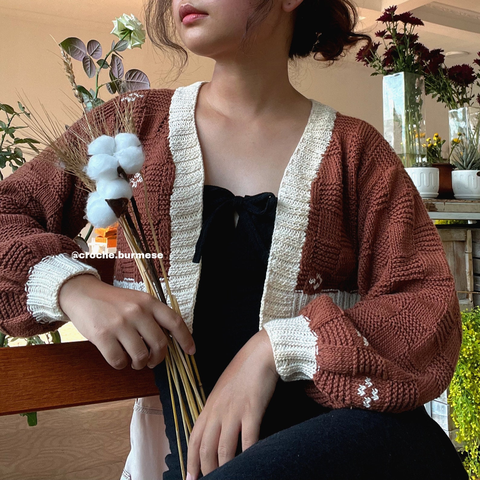 Flower Box Cardigan // Knitting Pattern // Textured Knitted Cardigan ...