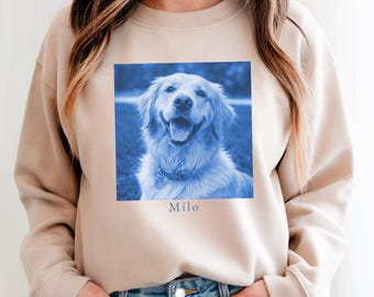 Custom Pet Sweater Dog Face Sweatshirt Custom Cat Sweater Pet Portrait Sweater Corgi Sweatshirt Doodle Sweatshirt Pet Face Sweatshirt Gift