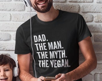 Camisa vegana para papá Camisa vegana para el día del padre Regalo vegano para hombres Camisa a base de plantas Camisa vegana divertida Ropa vegana Ropa vegana Camiseta vegana para hombres