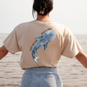 Whale Shark Shirt Shark Shirts Shark Shirt Marine Biology Shirt Marine Life Gift Whale Shark tshirt Save the Ocean Environmental Shirt Back