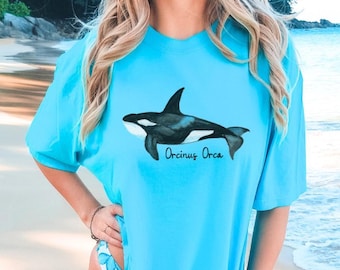 Orca Shirt Orcas Shirt Orca t Shirt Whales Shirt Orca Shirts Ocean Shirt 90s Shirt Alaska Shirt Vintage Graphic Tee Y2k ComfortColors Whale