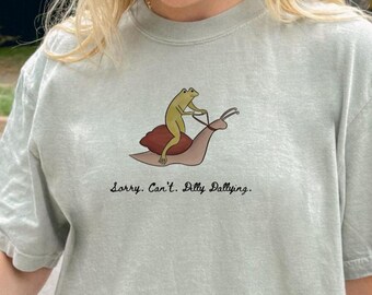 Funny Frog Shirt Snail Shirt Unhinged Shirt Weird Stuff Hilarious Frog Shirt Frog Meme Shirt Whimsical Frog Shirt Ecology Shirt Snails Shirt