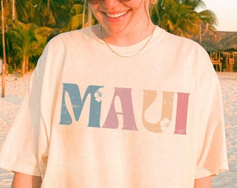 Maui Shirt Hibiscus Shirt Maui Strong Shirt Hawaii Shirt Coconut Girl Comfort Colors Shirt Support Maui Lahaina Shirt Hawaiian Beachy Shirt