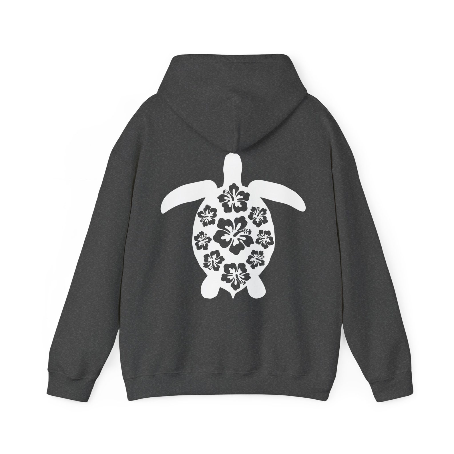 Blue Hawaiian Sea Turtle Pattern Print Women Men Pullover Hoodie