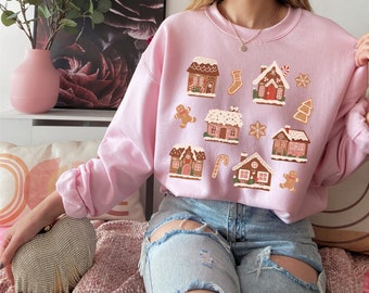 Gingerbread Sweatshirt Gingerbread Sweater Gingerbread House - Main Image