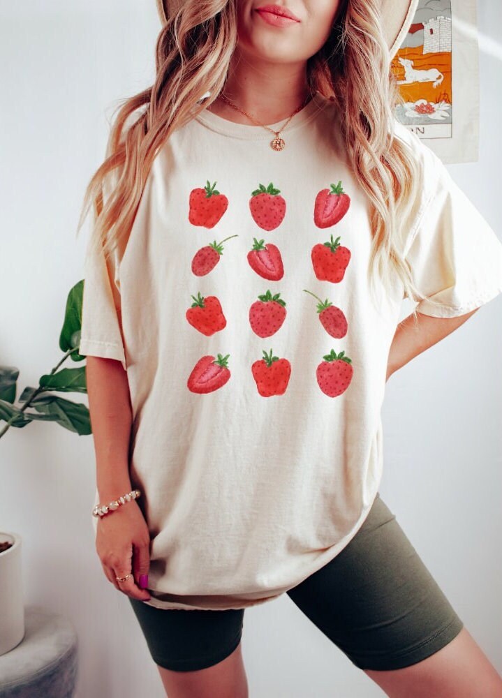 Comfort Colors Strawberry Shirt Strawberry Tshirt Plant Based Fruit Shirt  Cottage Core Shirt Botanical Strawberry Top Vegan Shirt Spring Tee - Etsy