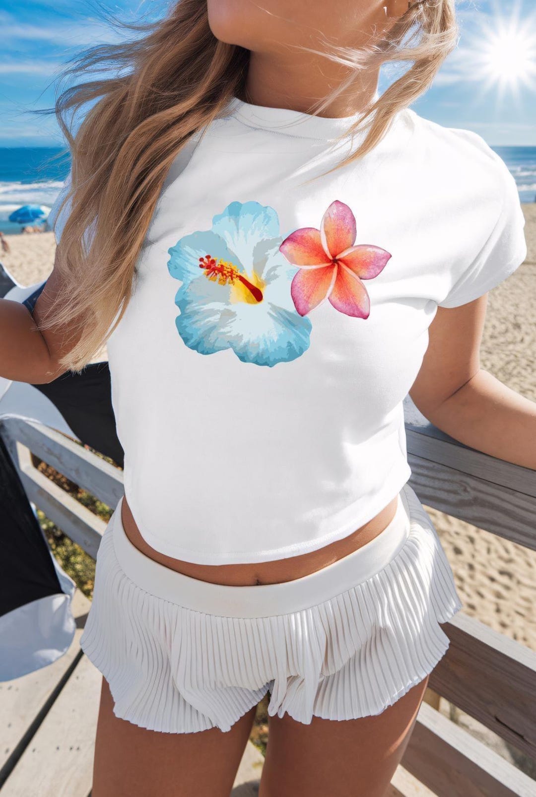 Vintage 90s pink baby tee top