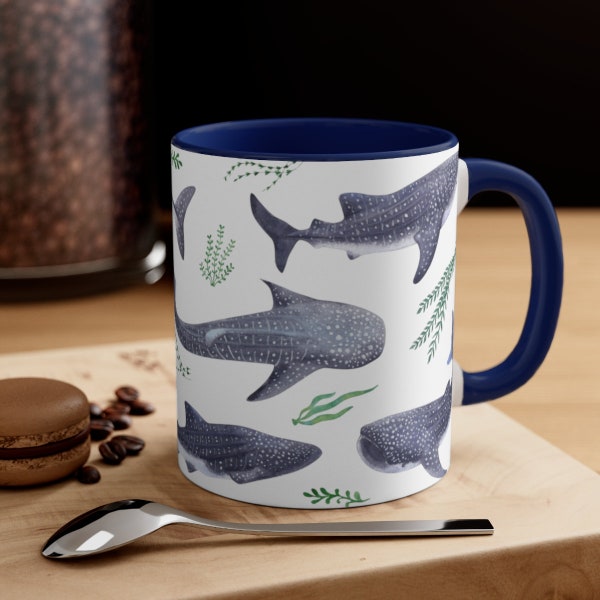 Whale Shark Mug Whale Shark Gift Marine Biology Gift Whale Sharks Ocean Gift Scuba Diver Gift Ocean Theme Gifts Beach Theme Gifts Beachy