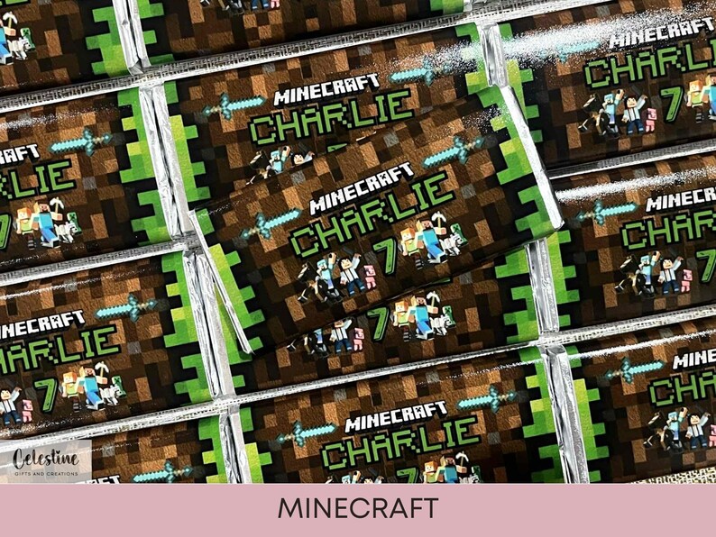 Minecraft Theme Party, Minecraft Birthday, Birthday Favours, Minecraft ...